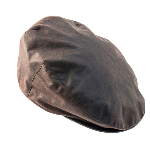 Buchanan Wax Flat Cap - Brown