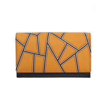 Aspen Flapover Matinee Leather Purse - Mustard