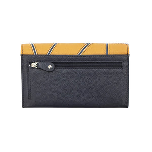 Aspen Flapover Matinee Leather Purse - Mustard