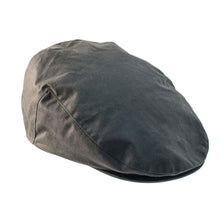 Buchanan Wax Flat Cap - Olive