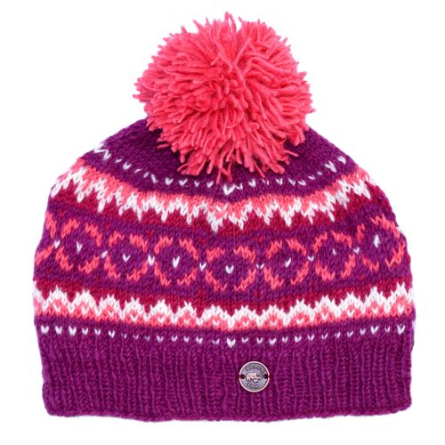 Naya Pure Wool - Clover Bobble Hat - Blossom