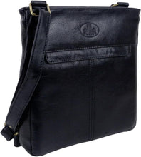 Leather Shoulder/ Cross Body Bag - Black