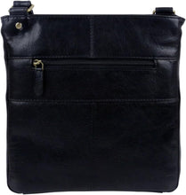 Leather Shoulder/ Cross Body Bag - Black