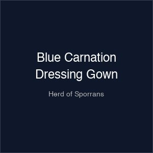 Blue Carnation Dressing Gown
