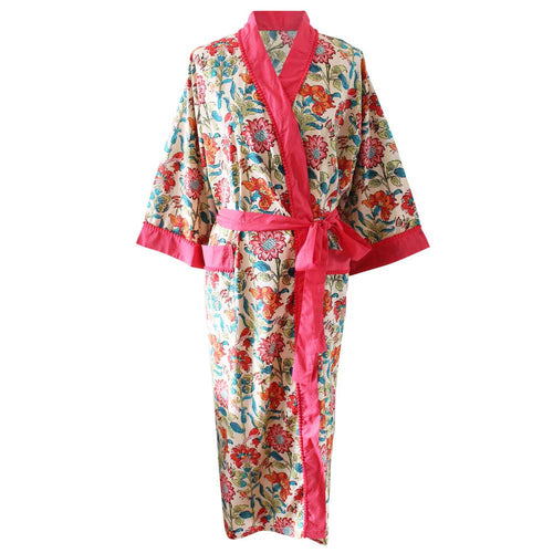 Floral Garden Print Dressing Gown