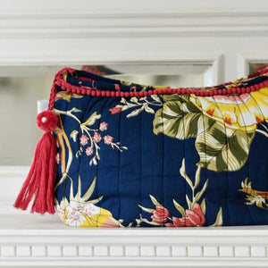 Blue Carnation Wash Bag