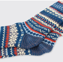 Hectors Men`s Fairisle Socks - Navy