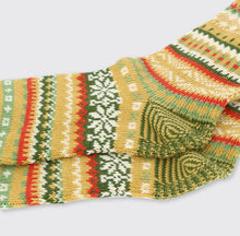 Hectors Men`s Fairisle Socks - Green