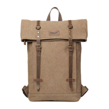 Troop London Heritage Canvas Laptop- Backpack - Brown