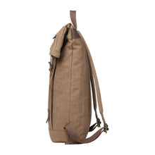 Troop London Heritage Canvas Laptop- Backpack - Brown