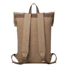 Troop London Heritage Canvas Laptop- Backpack - Brown