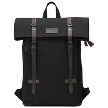 Troop London Heritage Canvas Laptop Backpack - Black