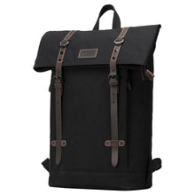 Troop London Heritage Canvas Laptop Backpack - Black