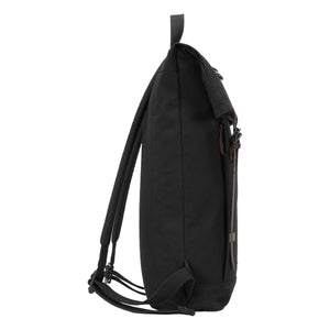 Troop London Heritage Canvas Laptop Backpack - Black