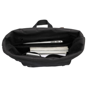 Troop London Heritage Canvas Laptop Backpack - Black