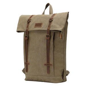 Troop London Heritage Canvas Laptop - Backpack - Khaki