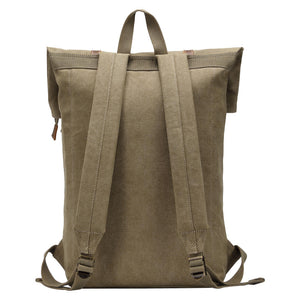 Troop London Heritage Canvas Laptop - Backpack - Khaki