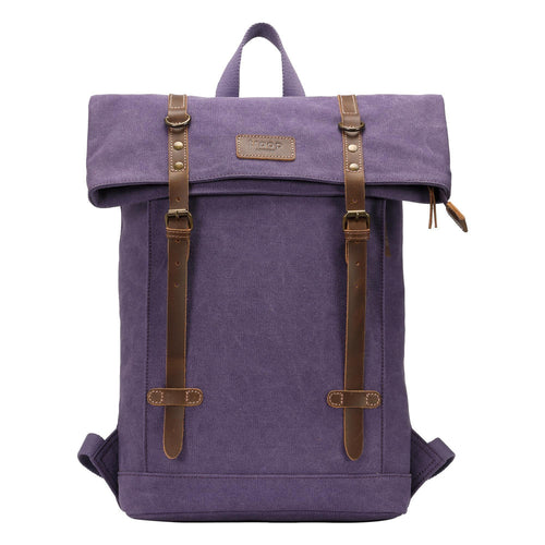 Troop London Heritage Canvas Laptop - Backpack - Purple