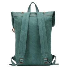 Troop London Heritage Canvas Laptop- Backpack - Turquoise