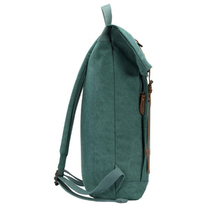 Troop London Heritage Canvas Laptop- Backpack - Turquoise