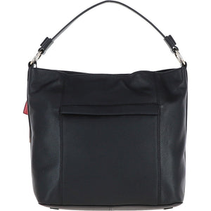 Leather Hobo Bag - Black/Leopard