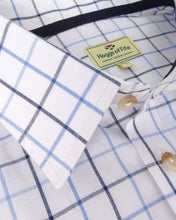 Viscount Premier Tattersall Shirt - White/Navy Check
