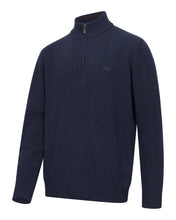 Lothian II 1/4 Zip Pullover - Navy Marl