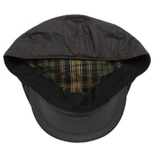 Buchanan Wax Flat Cap - Brown