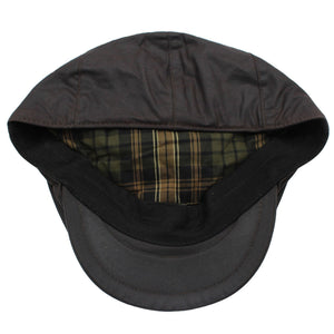 Buchanan Wax Flat Cap - Brown