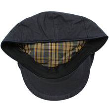 Buchanan Wax Flat Cap - Navy
