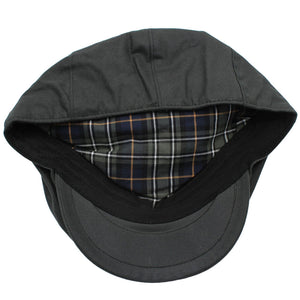Buchanan Wax Flat Cap - Olive
