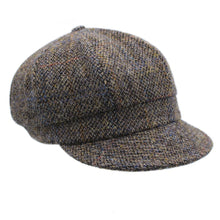 Harris Tweed Baker Cap - Green/Brown