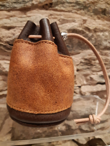 Handmade Dark Brown - Coach Urban Hide Leather Coin Pouch