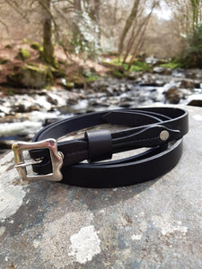 Handcrafted Black Leather Sporran Strap