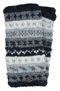 Hand Knit Wrist Warmers - Natural