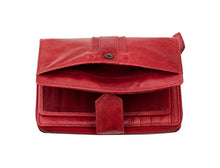 Ladies Red Tab Leather Purse