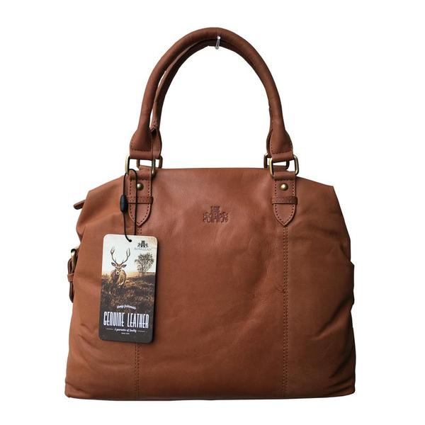 Tan Leather Twin Buckle Bag Herd of Sporrans