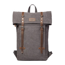 Troop London Heritage Canvas Laptop- Backpack - Charcoal