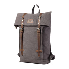 Troop London Heritage Canvas Laptop- Backpack - Charcoal