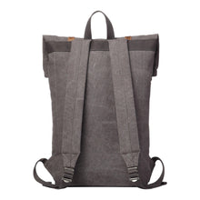 Troop London Heritage Canvas Laptop- Backpack - Charcoal