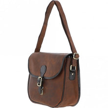 Leather Saddle Bag Oily Brown