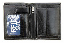 Gents Black Leather Wallet - RFID