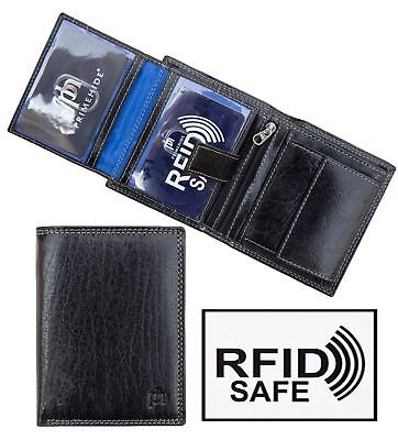 Gents Black Leather Wallet - RFID