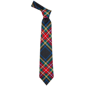 Stewart Black Modern Tartan Tie