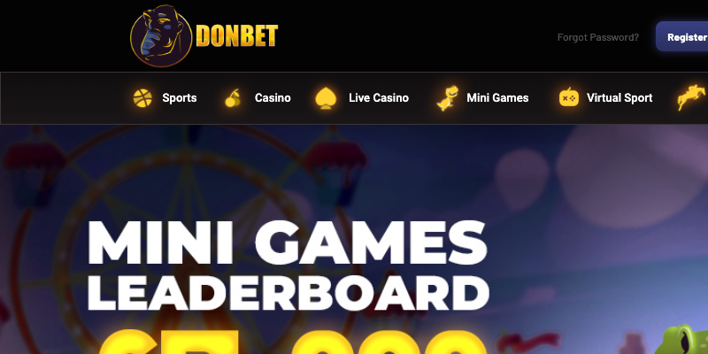Donbet Casino homepage